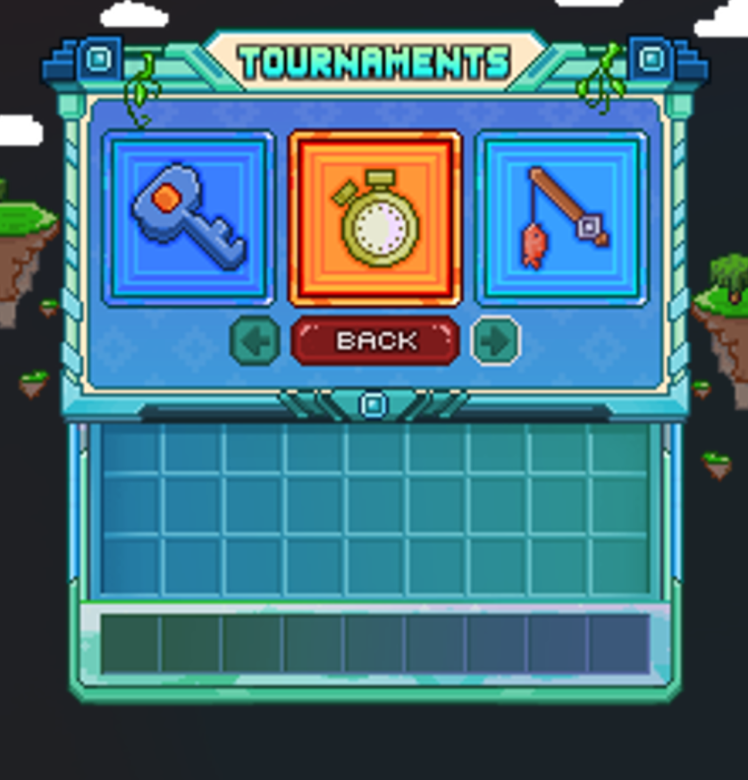 Runaverse tournaments menu