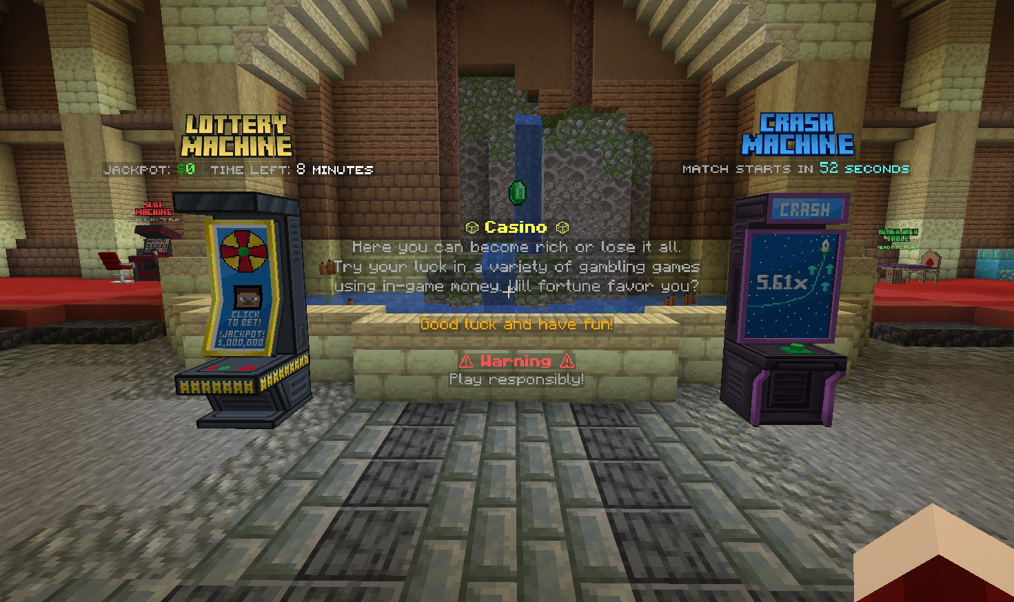 SinCity PvP arcade economy hub